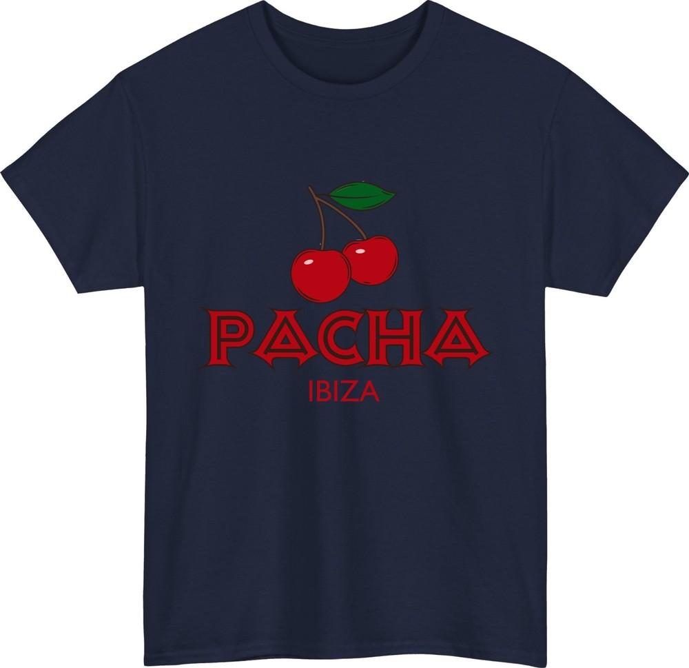 Pacha ibiza cherry tshirt clubbing party ibiza nightlife retro dj dance top S