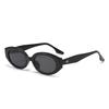 Retro small frame sunglasses personalized oval frame sunglasses street shot thin high-end sunglasses