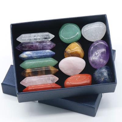 Sieben Chakra Energie Heilstein natürlichen Kristall Edelstein Ornamente Geschenke