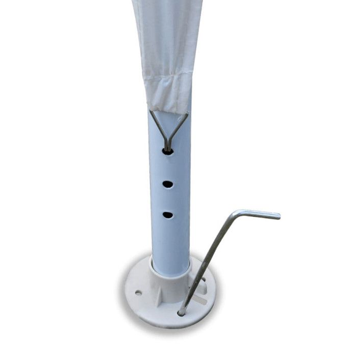 VidaXL Tente de Réception Blanc Tonnelle Pavillon Chapiteau de Jardin Patio 90338