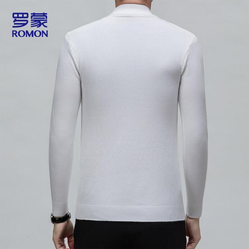 ROMON Men's Fleece-Lined Half-Turtleneck Sweater