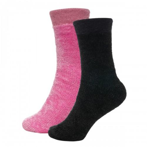 RJM Womens/Ladies Chenille Velvet Socks (Pack of 2)