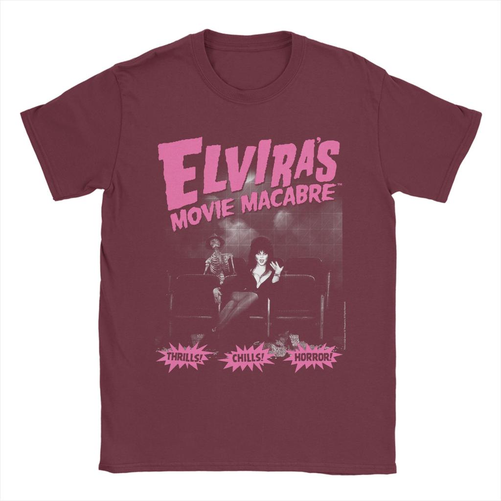 Unisexs Elvira Mistress of The Dark T Shirt Cotton Clothing Humor Short Sleeve O Neck Tees Unique TShirts