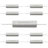 White Wound Fixed Ceramic Cement 10w 220 Ohm 5% Axial Lead Wire Resistors - 10 PCS, Flame & Heat Resistant, Horizontal Precharge Resistors