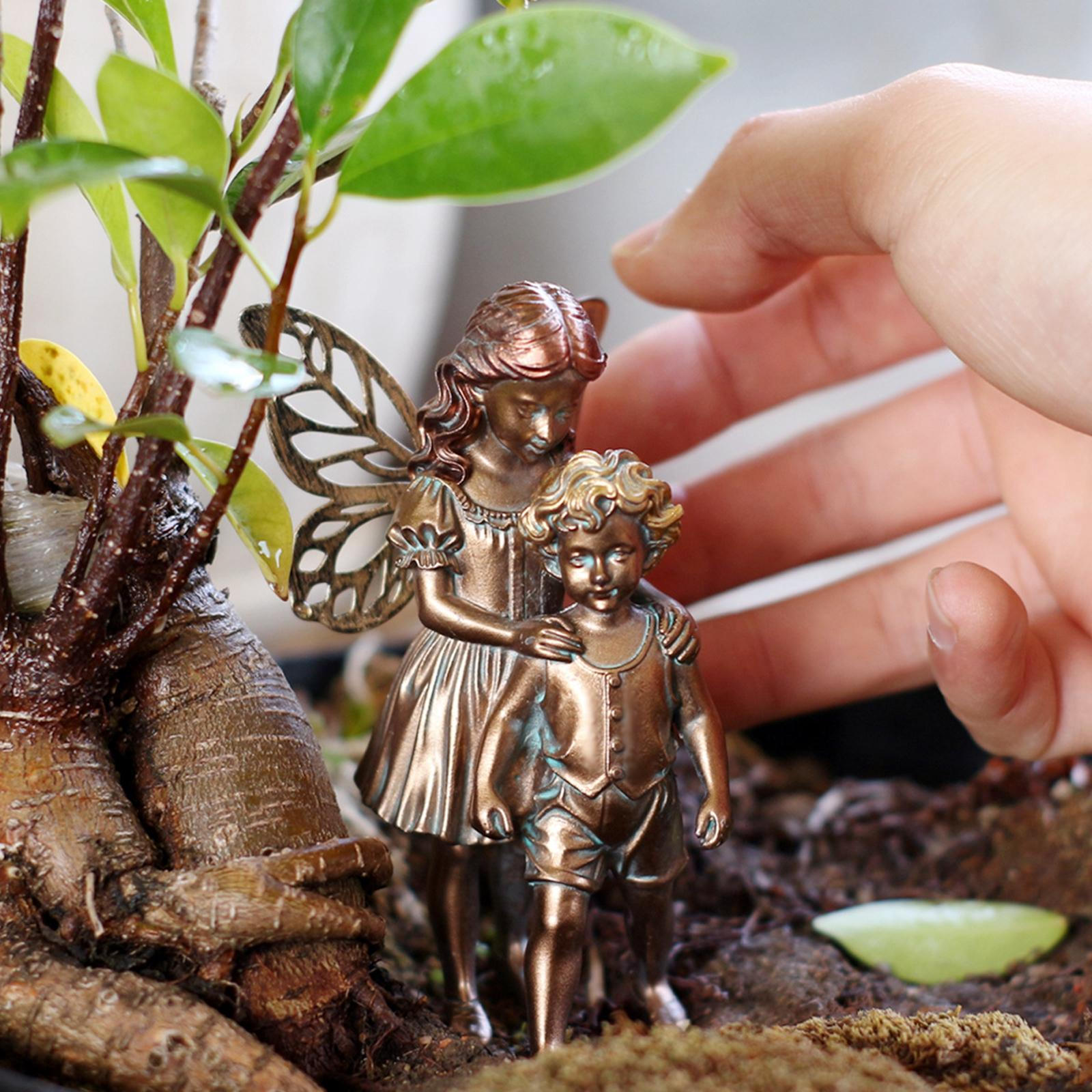 

Garden Fairy Statue Decorations Sculpture Resin Ornament Angel for Office Patio