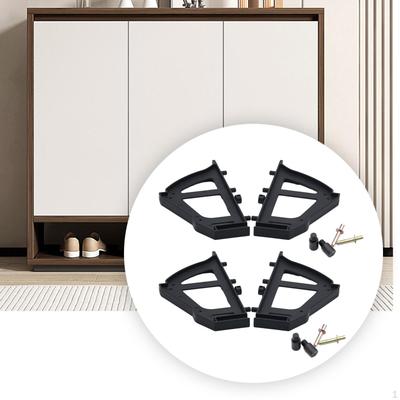 4 Pieces Hinges Shoes Drawer Hinge Turning Rack Accessories Household Flipping Frame