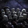 Realistic Cemetery Decor 14 Pcs Mini Tombstone Model, 3D Printed Miniature Gravestone Scenery Model Landscape Building Supplies Props for Tabletop
