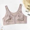 Women Plus Size Bra Full Coverage Lace Lingerie Wireless Front Closure Bras Comfortable Underwear for Mother Vests Tops