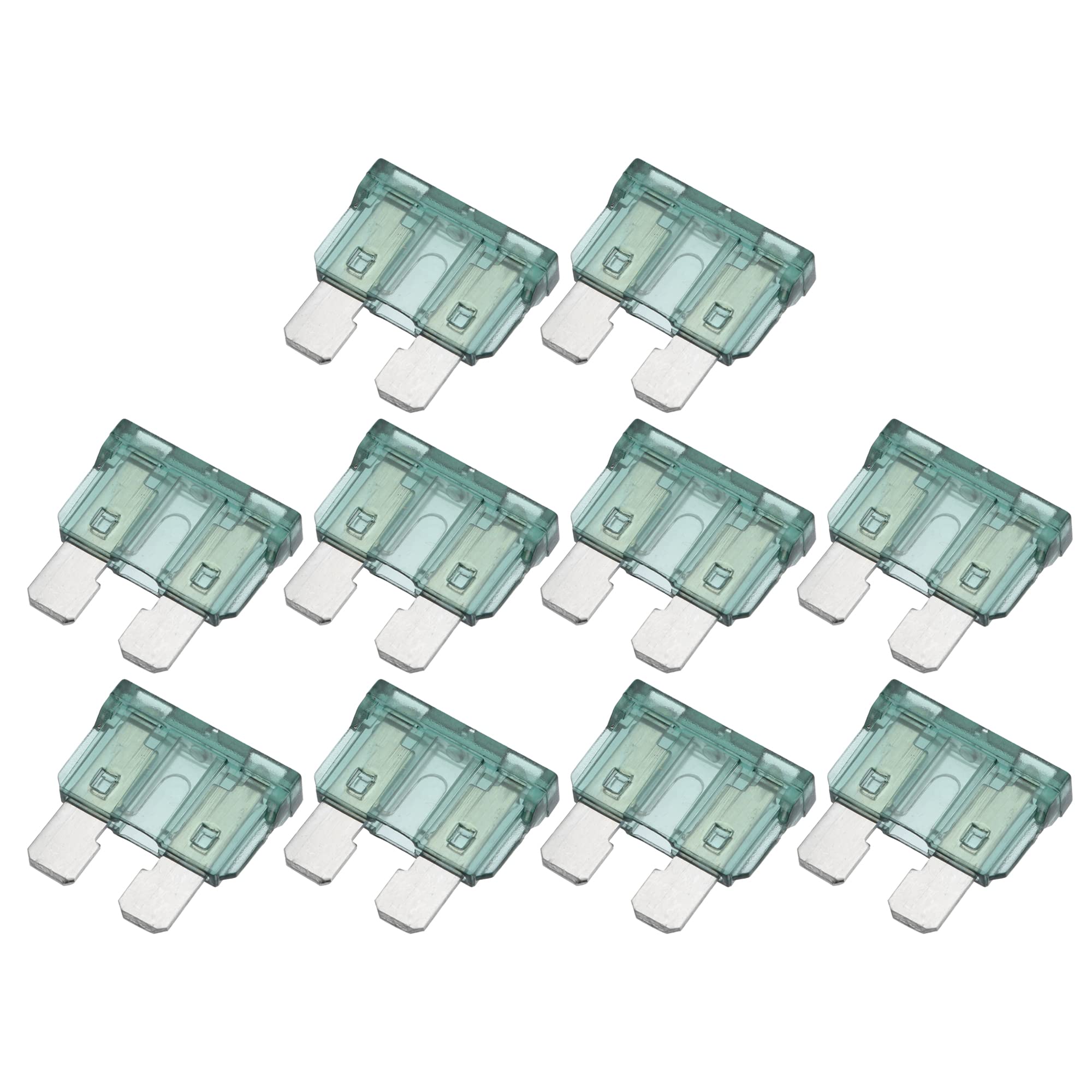 uxcell Blade Style Fuse 1A Mini Size Blade Style Fuse зелёный