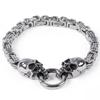 Schädel Perlenarmband Herren Dominant Retro Punk Trend Armband Gothic Hip Hop Rock Motorrad Fahren Schmuck Geschenk