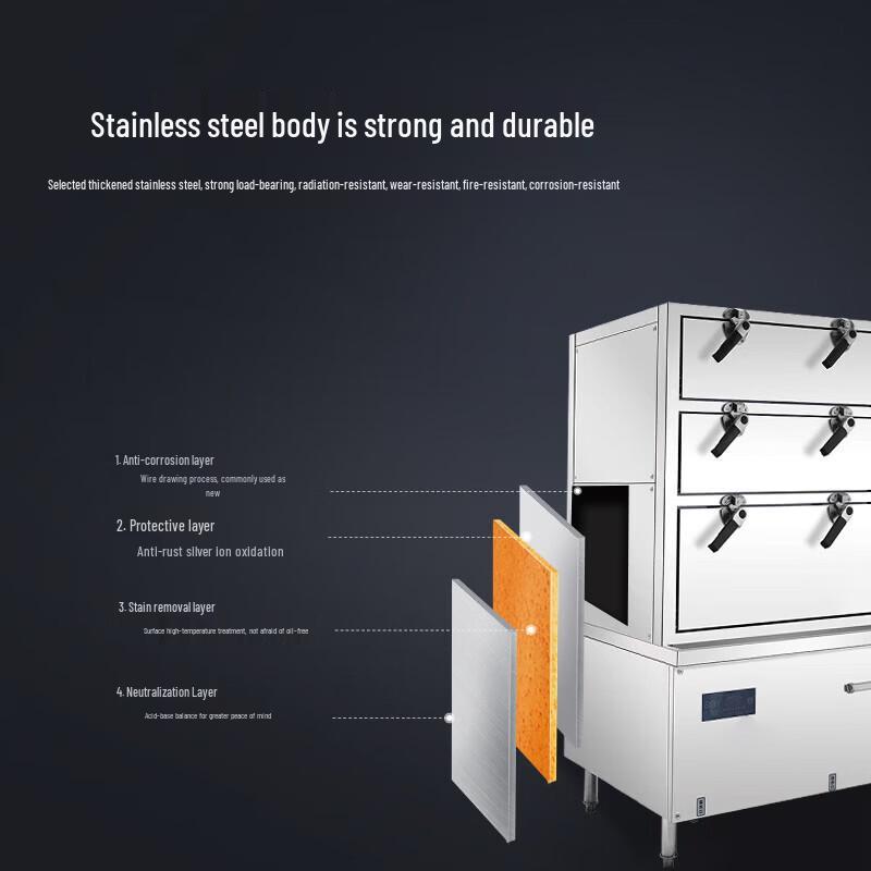 Mai Bahe Three-Door Commercial Seafood Steamer