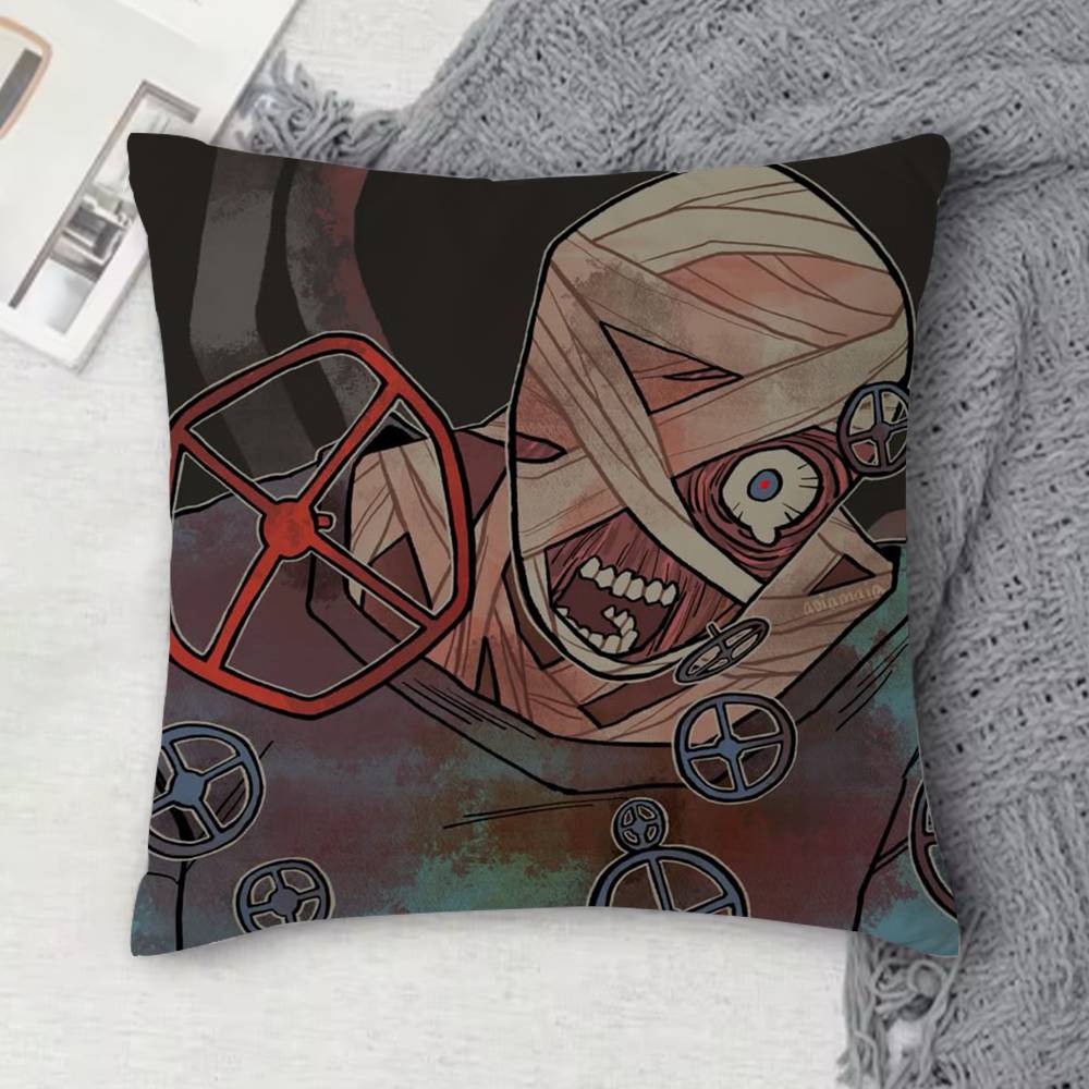 Mouthwashing Double-Sided Printed Square Decorative Cushion Cover For Sofa Living Room Home Decor