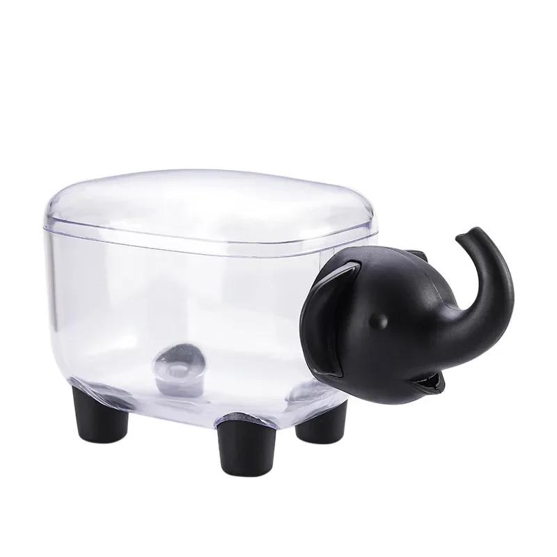 Sheep Storage Box Creative Mini Plastic Container Cotton Swab Storage Jewelry Box Household Dust-proof Desktop Makeup Organizer