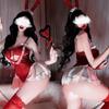 Seductive Christmas Bunny Girl & Catwoman Lingerie Cosplay Set