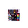 Posca - PC-5M Medium Bullet Tip - Paint Marker- Deep Colours 8-pen Pack