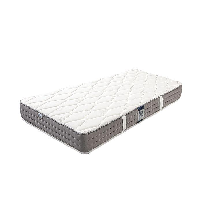 Matelas 90x190 cm,Sakina,24cm,Ressorts Ensachés,Mousse Haute Densité,Indépendance de Couchage,Soutien ferme,face été/hiver