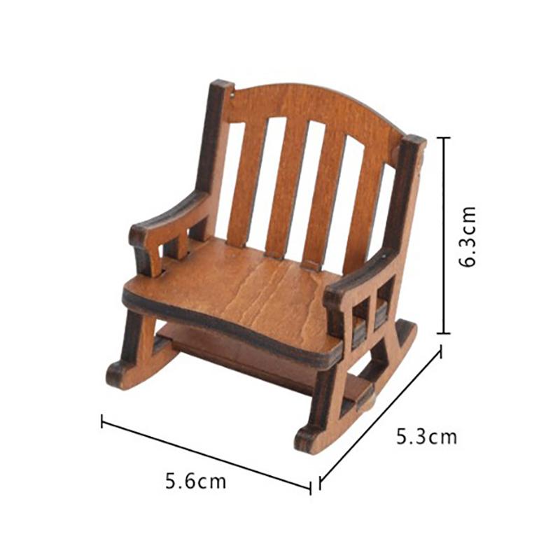 Dollhouse Miniature Furniture Fabric Sofa Couch Chair For 1/12 Doll House Accessories Living Room Decor Minimalist Simple