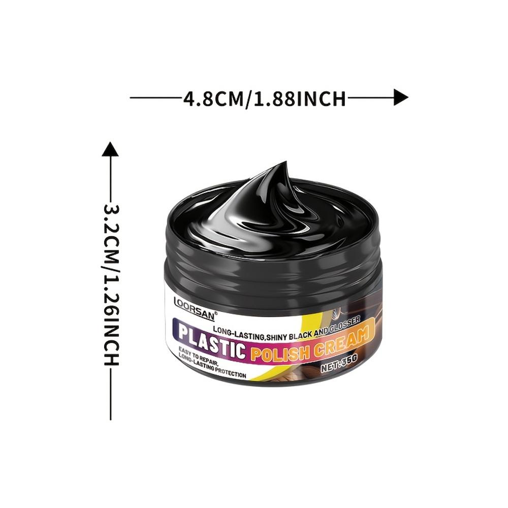 Universal Car Interior Plastic Renewal Wax - Scratch Repair and Shine Enhancer, Tire Rim Coating Suitable for Dashboard, Seats,