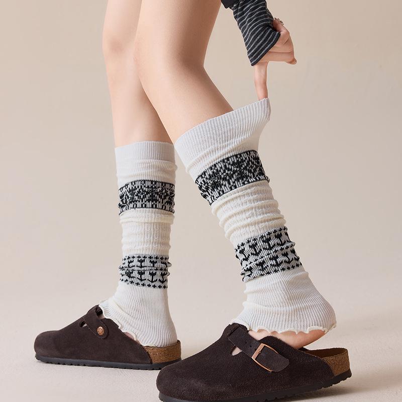 

Женские серые шерстяные вязаные гетры: Плотные, теплые гольфы до середины икры 1 Pair [Wool Knit] Sock Covers