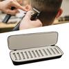 12 Slots Hair Clipper Blade Organizer Protective Bag EVA Storage Case for Barbers Hairdressers
