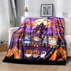 Halloween Night Adventure Blanket Warmthful Decor Suitable for Sofa Office Chair Seaside for All Seasons Modern Perfect Gift for Relatives and Friends
