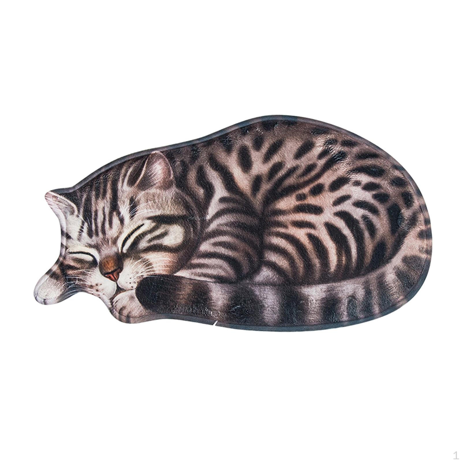 

Коврик в форме спящего кота, коврик для домашнего декора Stripes