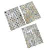 Dopamine Star Nail Sticker Dopamine Cute Jelly Nail Art Decals Pack Embossed Hand Ledger DIY Decor Manicure