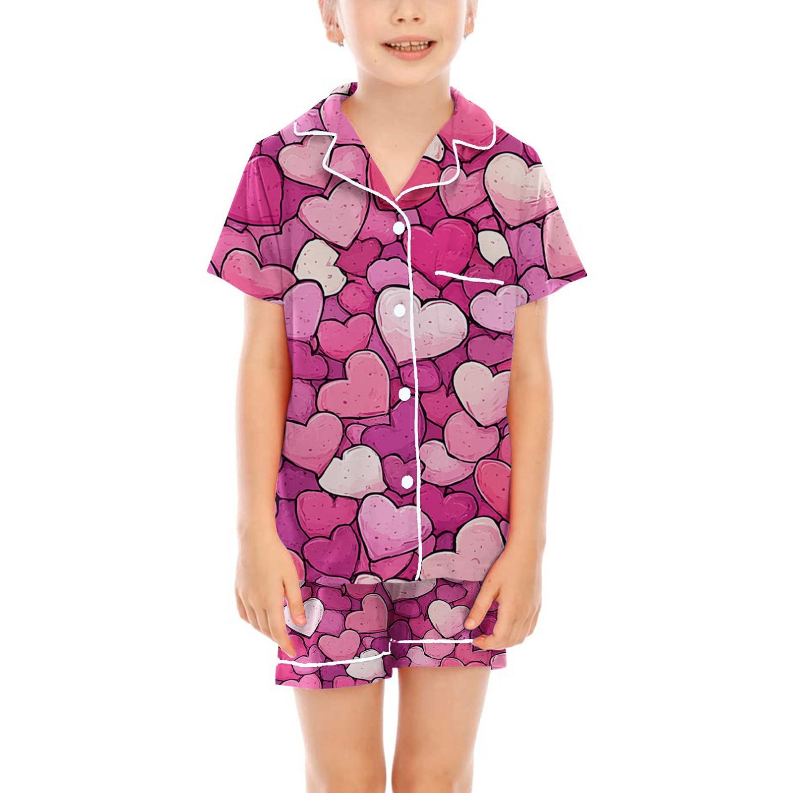 

Детские пижамы, модная рубашка из двух предметов, комплект с шортами, мягкий праздничный комплект повседневной одежды 160