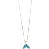 VENTFILLE Silver Color Necklace for Women Girl Gift Blue Sea Whale Mermaid Tail Jewelry Dropship Wholesale