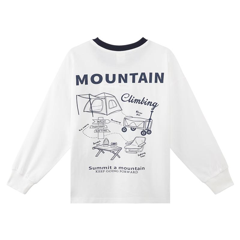 Zuoxi Boys Pure Cotton Long-Sleeve T-Shirt 130