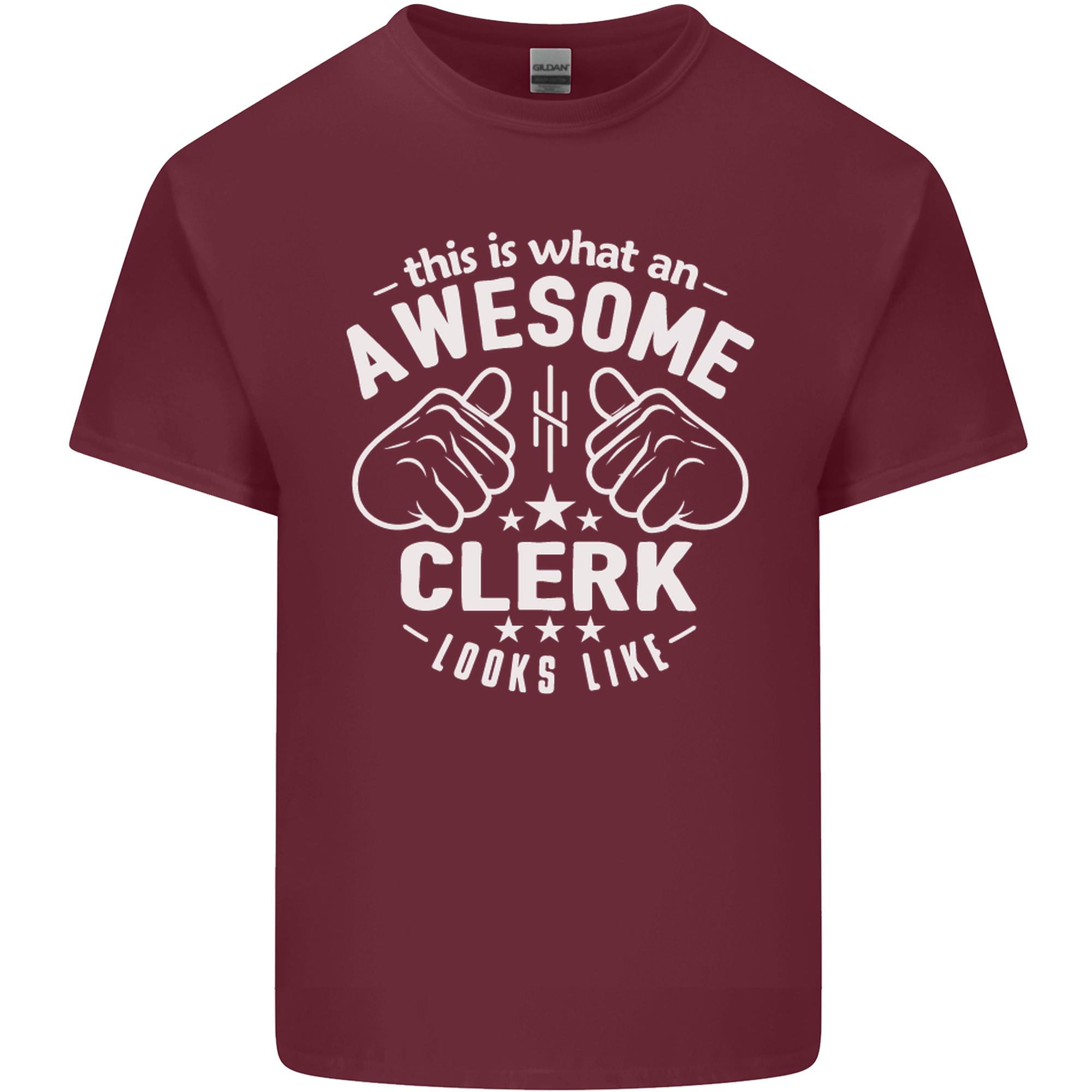This Is What an Awesome Clerk Looks Like Unisexs Light Cotton TShirt S