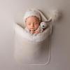 Cross-Border Newborn Photography Outfit: Baby Christmas Blanket with Hat