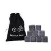 9pcs Whiskey Stones Chilling Ice Cubes for Bar Wine Cooler Party Wedding Gift