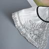 Women Embroidery Shirt Fake Collar Lapel Floral Dress Flase Collar Small Shawl Scarf Cape Girls Shirt Lace Detachable Collars