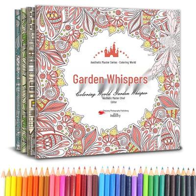 Adult Fantasy & Nature De-Stress Coloring Books