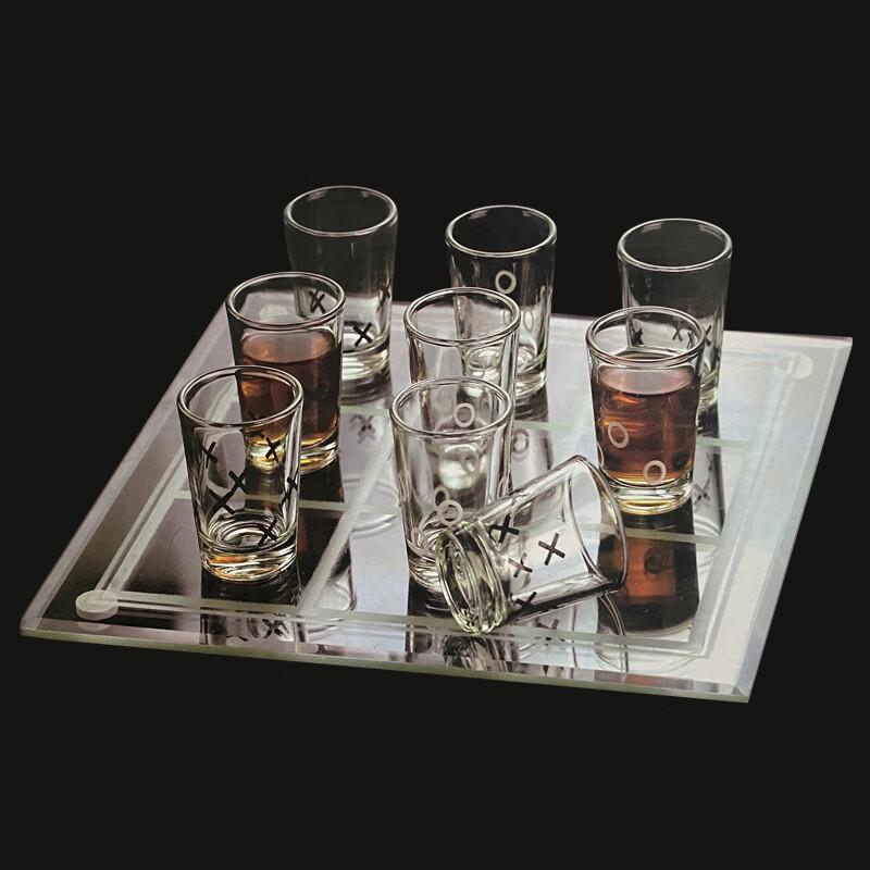 LISM Wine Glass Tic-Tac-Toe Game