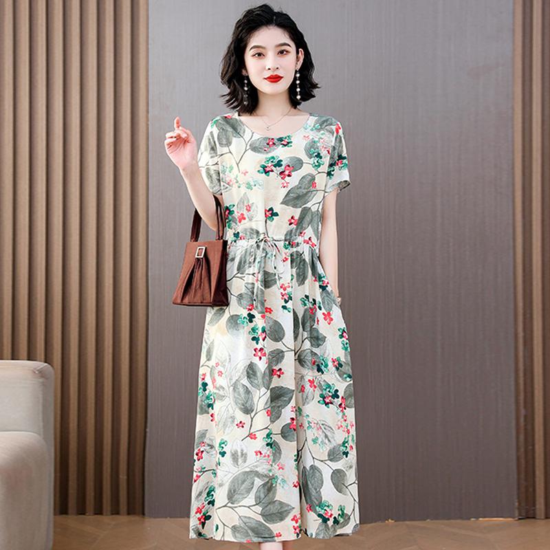 Sommer Elegante Kleider Damen Schlank Kurzarm Casual Sommer frauen Kleider Koreanischen Stil Vintage Kleidung