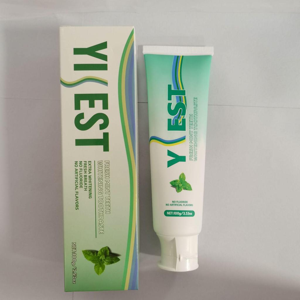 YILEST Mint Nano-Hydroxyapatite Toothpaste - 100g: Fresh Breath, Stain Removal & Whitening.