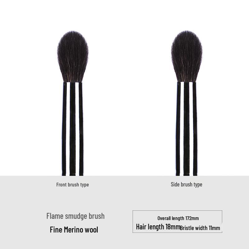 Ebony Wood Animal Hair 40-Piece Makeup Brush Set for Eyeshadow and Blush