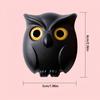 1pc Entrance Foyer Cute Owl Key Storage Hook with Seamless adhesive,Opening and Closing Eyes Automatic.