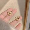 opal sunflower stud earrings, annual tide earrings, simple and exquisite temperament earrings.
