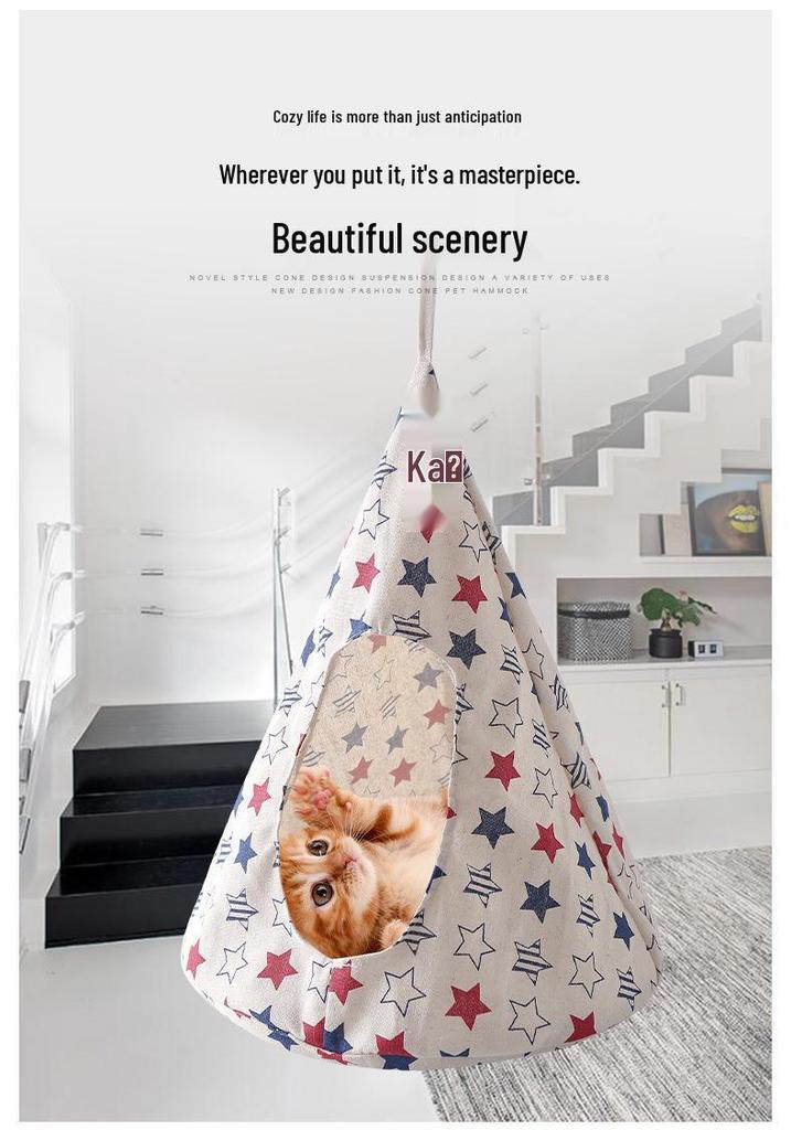 Breathable Cat Hammock Hanging Basket Bed