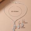 Elegant Flower Necklace & Earrings Set for Women - Fresh, Simple Design for Brides & Banquets