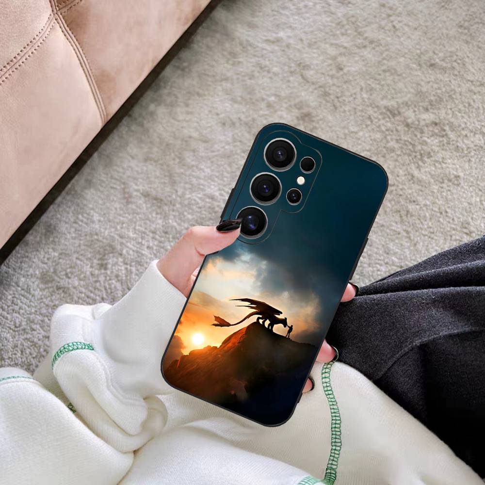 Lovely Couple Toothless Fury Dragon Phone Case For Samsung S 24 Fe 25 Ultra Plus 20 Lite 21 30 22 23 24 22 Ultra 5G Fundas