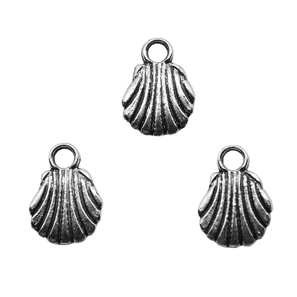 Shell Charms Multi Color Alloy Pendants For Beach Themed DIY Jewelry Accessories
