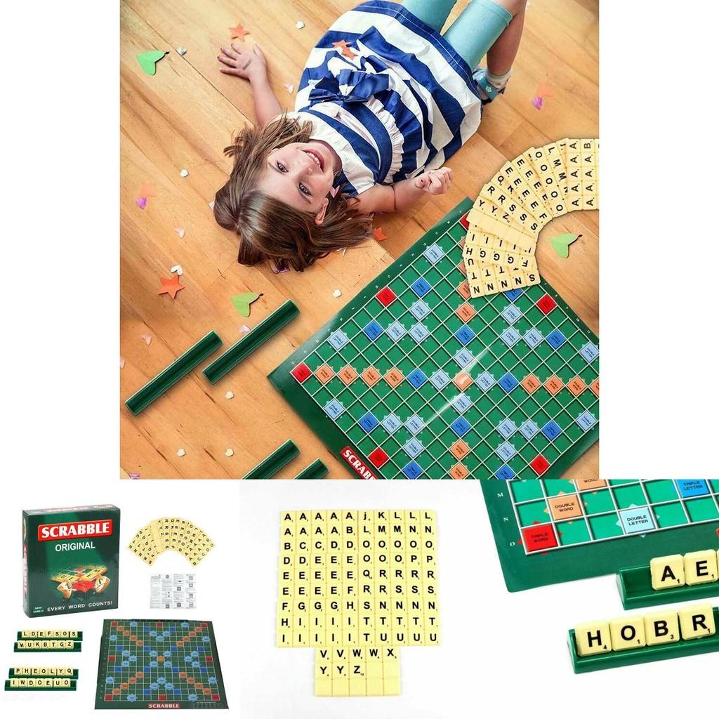 Classic Scrabble Board Game Educational Toy For Kids And Adults