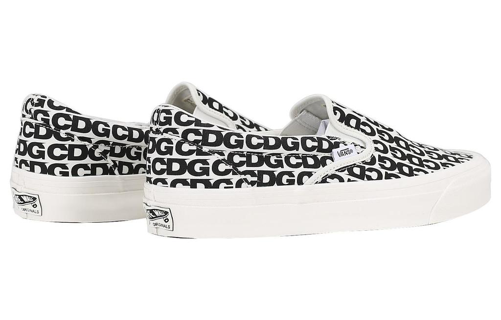 Slip-On Comme des Garçons x Slip-On Og Classic Vans 'CDG Print - Blanc De Blanc' VN0A32QNUY6