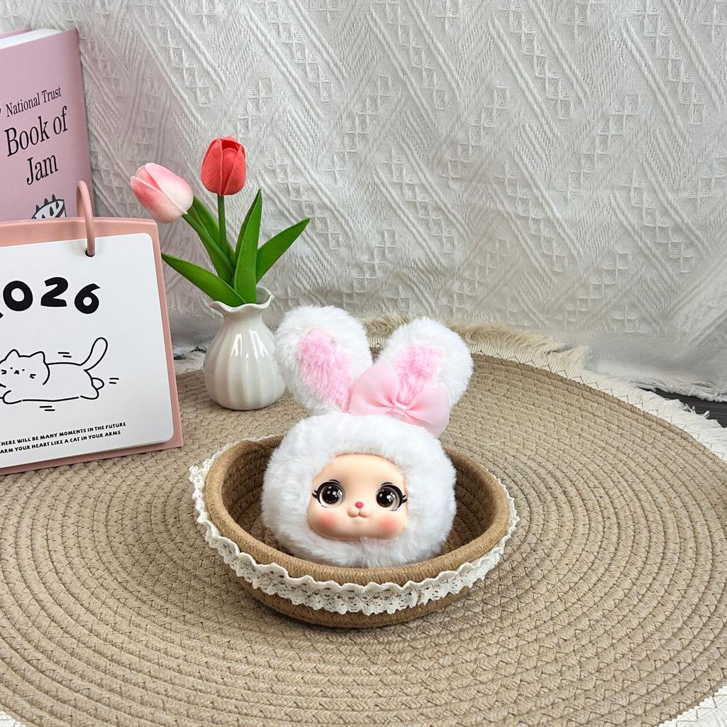 Cartoon Macaron Rabbit Plush Doll Bag Pendant Keychain Party Gifts