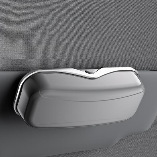 Car Sunglasses Holder Visor Clip Hard Shell Glasses Storage Box Auto Eyeglasses Organizer Sun Visor Sunglasses Case Easy Install Car Glasses Bracket