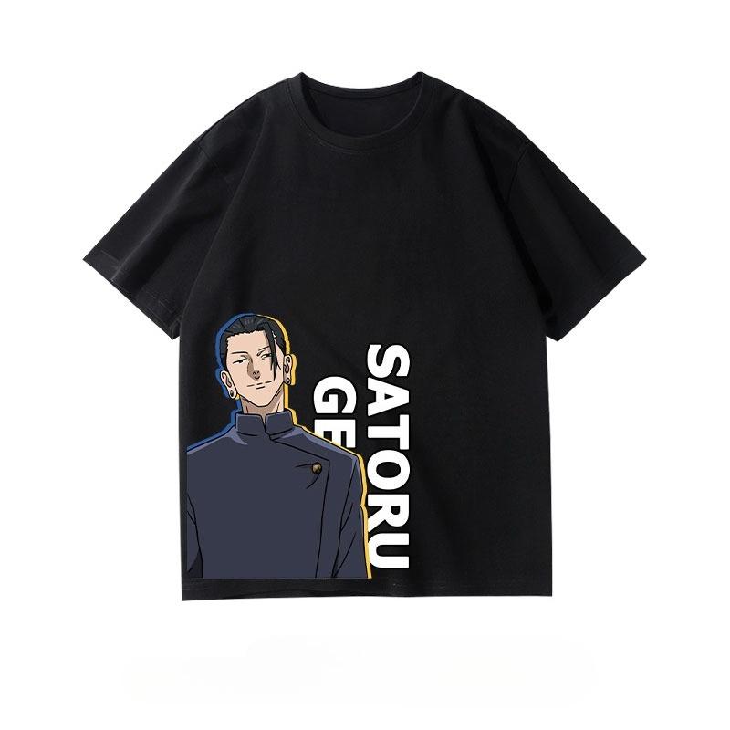 Anime T Shirt Gojo Satoru Yuji Itadori Geto Suguru Tee Unisex Women Cotton Harajuku Loose Top Streetwear Couple Y2k